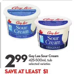 Longo's Gay Lea Sour Cream offer