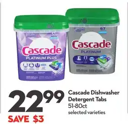 Longo's Cascade Dishwasher Detergent Tabs offer