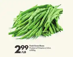 Longo's Fresh Green Beans offer