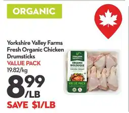 Longo's Yorkshire Valley Farms Fresh Organic Chicken Drumsticks offer