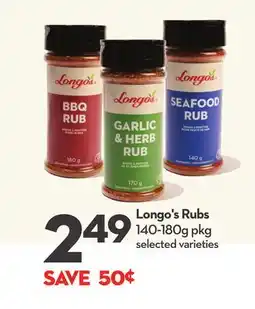 Longo's Longo's Rubs offer