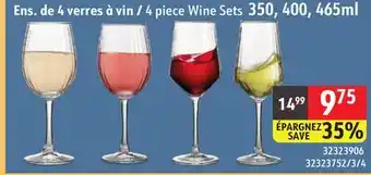 Sushi Shop 4 piece Wine Sets offer