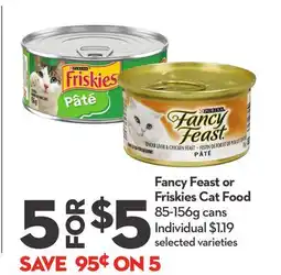 Longo's Fancy Feast or Friskies Cat Food offer