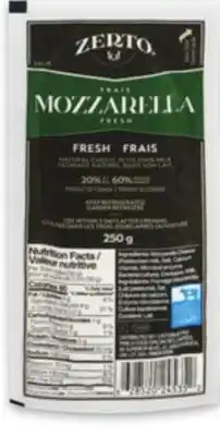 Metro ZERTO MOZZARELLA offer
