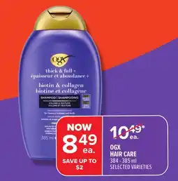 Metro OGX HAIR CARE offer