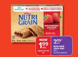 Metro NUTRI-GRAIN CEREAL BARS offer