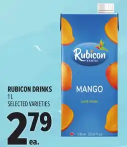 Metro RUBICON DRINKS offer