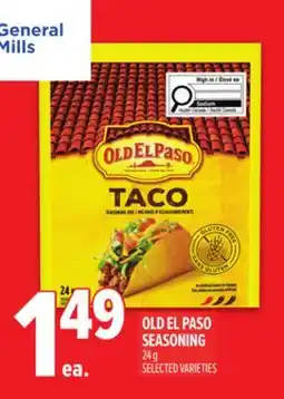 Metro OLD EL PASO SEASONING offer