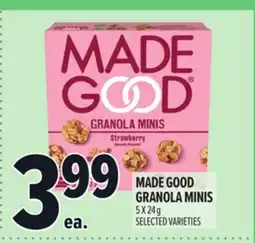 Metro MADE GOOD GRANOLA MINIS offer