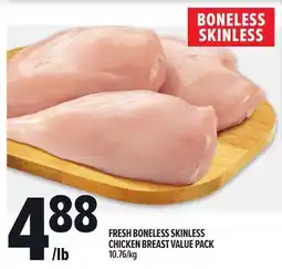Metro FRESH BONELESS SKINLESS CHICKEN BREAST VALUE PACK offer