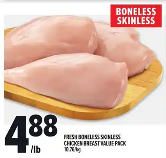 Metro FRESH BONELESS SKINLESS CHICKEN BREAST VALUE PACK offer
