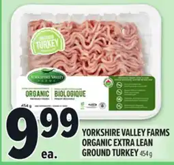 Metro YORKSHIRE VALLEY FARMS ORGANIC EXTRA LEAN GROUND TURKEY offer