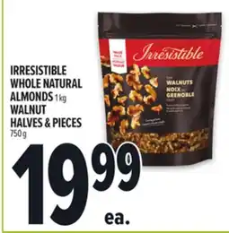 Metro IRRESISTIBLE WHOLE NATURAL ALMONDS, WALNUT HALVES & PIECES offer