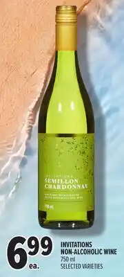 Metro INVITATIONS NON-ALCOHOLIC WINE offer