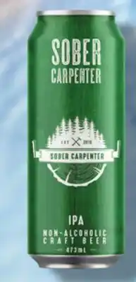Metro SOBER CARPENTER NON-ALCOHOLIC BEER OR CLEVER MOCKTAILS offer