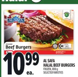 Metro AL SAFA HALAL BEEF BURGERS offer