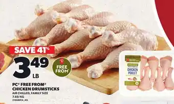 Loblaws PC FREE FROM CHICKEN DRUMSTICKS offer
