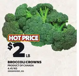 Loblaws BROCCOLI CROWNS offer