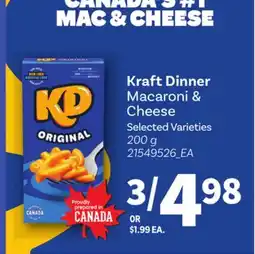 Loblaws KRAFT DINNER MACARONI & CHEESE offer