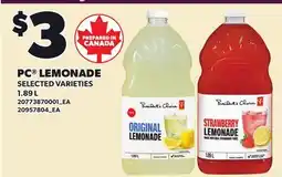 Loblaws PC LEMONADE offer