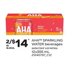 Loblaws AHA SPARKLING WATER BEVERAGES offer