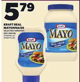 Loblaws KRAFT REAL MAYONNAISE offer
