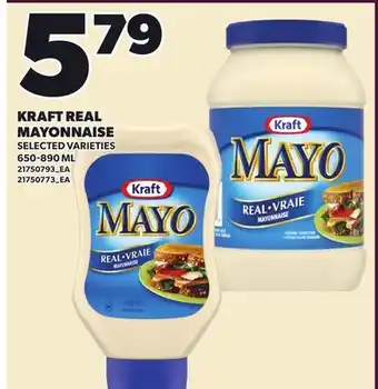 Loblaws KRAFT REAL MAYONNAISE offer