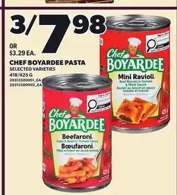 Loblaws CHEF BOYARDEE PASTA, 418/425 G offer