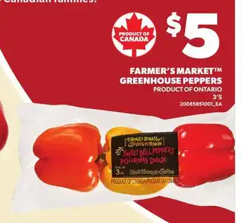 Loblaws FARMER'S MARKET GREENHOUSE PEPPERS, 3'S offer
