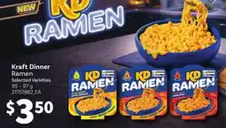 Loblaws KRAFT DINNER RAMEN offer