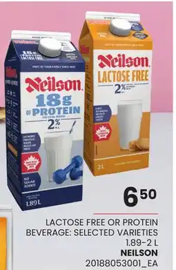Loblaws LACTOSE FREE OR PROTEIN BEVERAGE, NEILSON offer