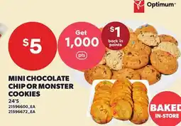 Loblaws MINI CHOCOLATE CHIP OR MONSTER COOKIES, 24'S offer