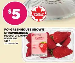Loblaws PC GREENHOUSE GROWN STRAWBERRIES offer