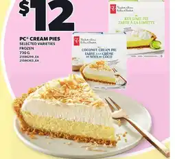Loblaws PC CREAM PIES offer