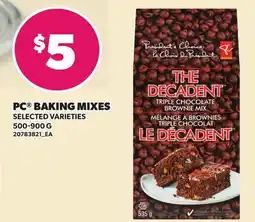 Loblaws PC BAKING MIXES offer