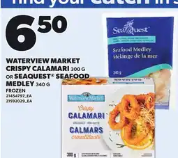 Loblaws WATERVIEW MARKET CRISPY CALAMARI, 300 G OR SEAQUEST SEAFOOD MEDLEY, 340 G offer
