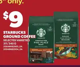 Loblaws STARBUCKS GROUND COFFEE, 311/340 G offer