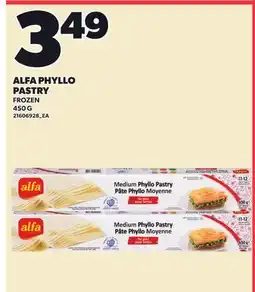 Loblaws ALFA PHYLLO PASTRY offer