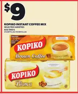 Loblaws KOPIKO INSTANT COFFEE MIX, 825/900 G offer
