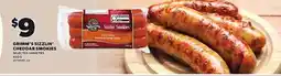 Loblaws GRIMM'S SIZZLIN' CHEDDAR SMOKIES offer