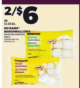 Loblaws NO NAME MARSHMALLOW offer