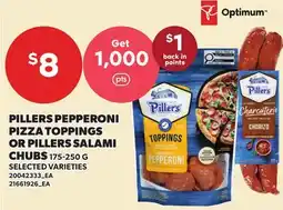 Loblaws PILLERS PEPPERONI PIZZA TOPPINGS OR PILLERS SALAMI CHUBS offer