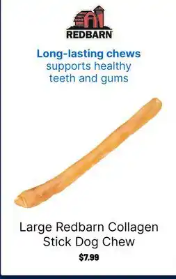 Ren’s Pets Depot Large Redbarn Collagen Stick Dog Chew offer