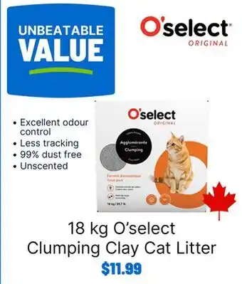 Ren’s Pets Depot O'select Clumping Clay Cat Litter offer
