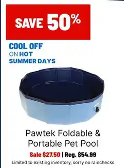 Ren’s Pets Depot Pawtek Foldable & Portable Pet Pool offer