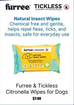 Ren’s Pets Depot Furree & Tickless Citronella Wipes for Dogs offer