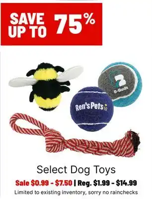 Ren’s Pets Depot Select Dog Toys offer