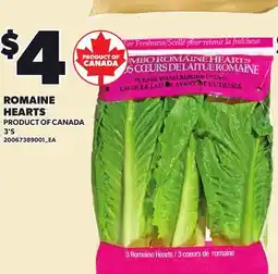 Loblaws ROMAINE HEARTS, 3'S offer