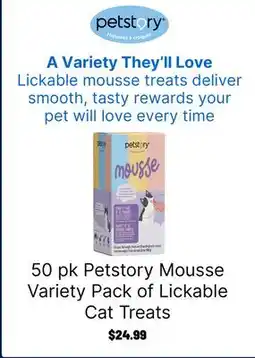 Ren’s Pets Depot Petstory Mousse Variety Pack of Lickable Cat Treats offer