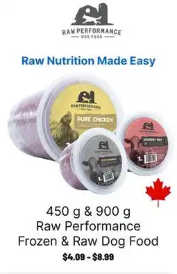 Ren’s Pets Depot Raw Performance Frozen & Raw Dog Food offer